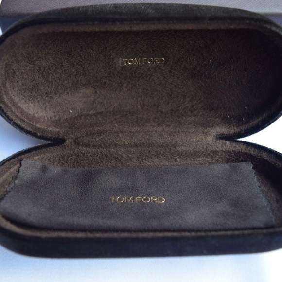 Tom Ford Sunglasses Case Set, Brown Velvet Clamshell Hard Case, Boxed,Cloth,Card main image 7
